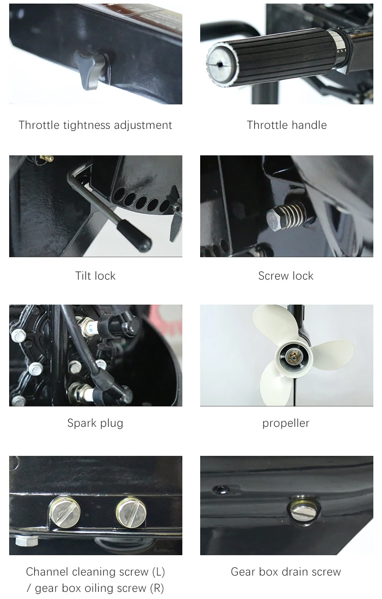 Bootszubehör Marine 2-Takt 12 PS Außenbordmotor Hangkai Marke Außenbordmotor Sea doo Motoren & Komponenten 12 PS – Detail 7