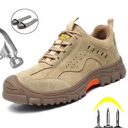 Botas de seguridad para soldadura para hombres, zapatos de trabajo de construcción antigolpes, a prueba de perforaciones, botas de trabajo de seguridad con punta compuesta Indestructible