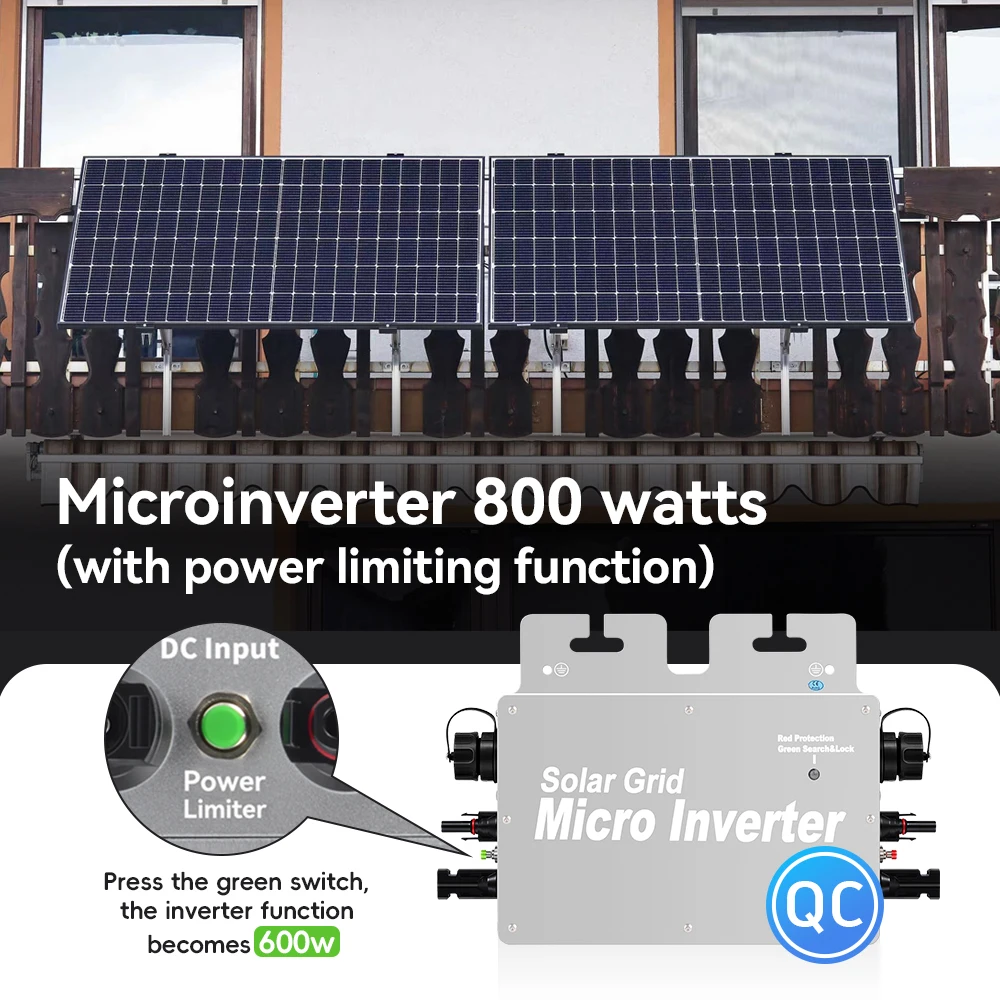 Plug & Play Micro Inverter Grid Tie WiFi Power 800W Eu Mini Inverter