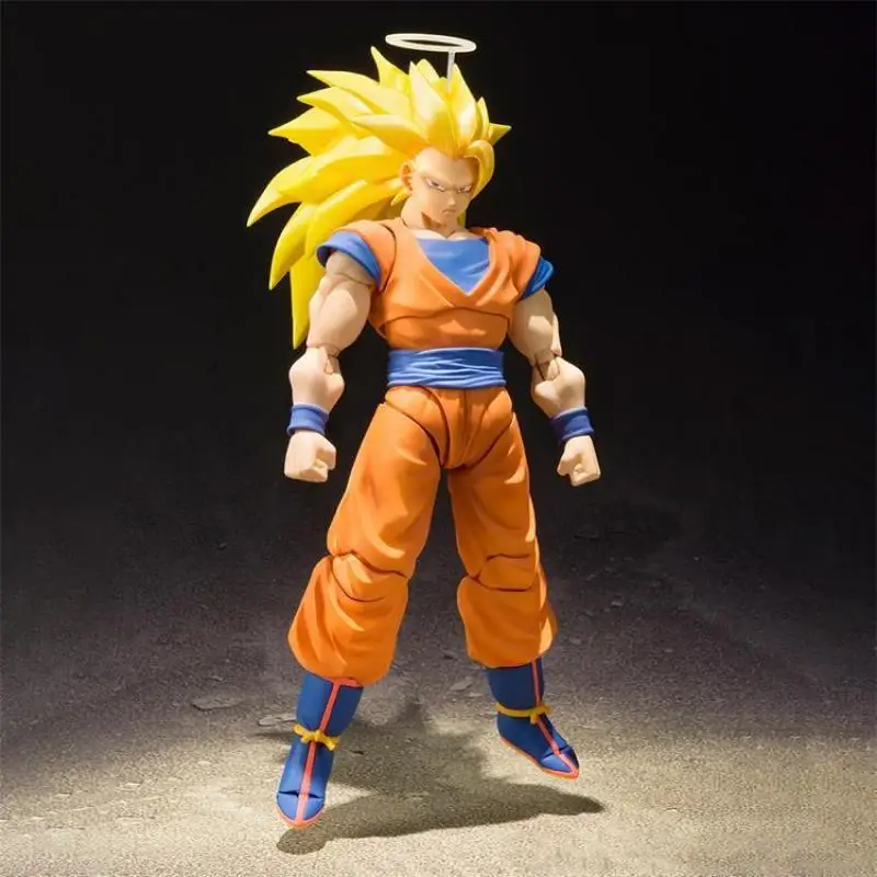 BANDAI S.H.Figuarts Dragon Ball Z Super Saiyan 3 Son Goku Articulated Figure model Goku Soul Body Afterlife Aura collectibles