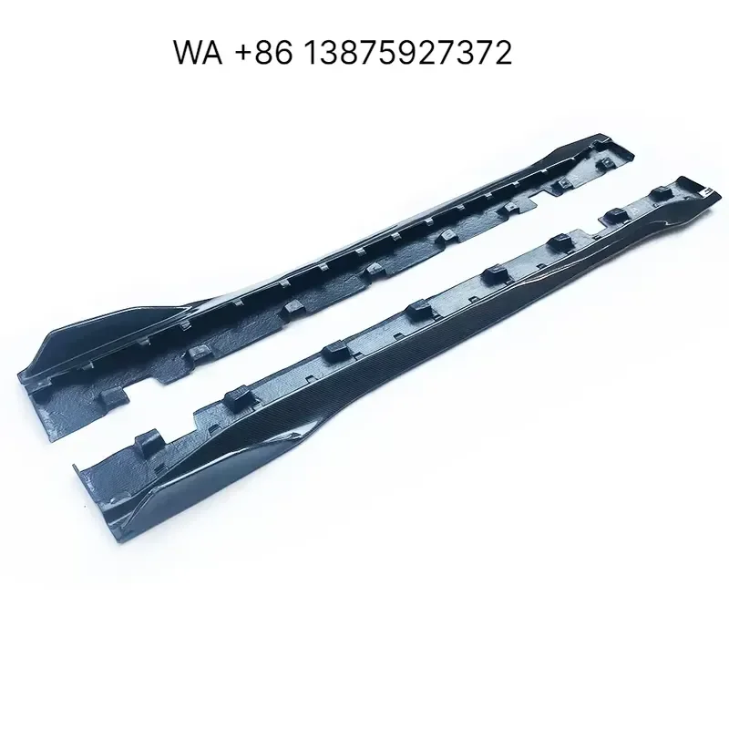 Wmwmnu AC Style Carbon Fiber Side Bumper Extension Skirt Splitter for 2018-2021 Auto Car Skirts