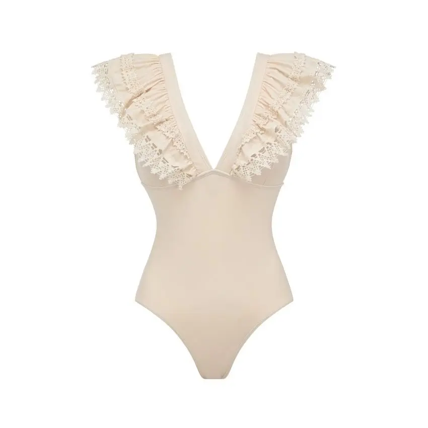 2026 One Piece Swimsuit with Skirt Women Ruffle Swimwear Push Up Monokini Bodysuit Swimsuit Female Bathing Suit Summer Beachwear