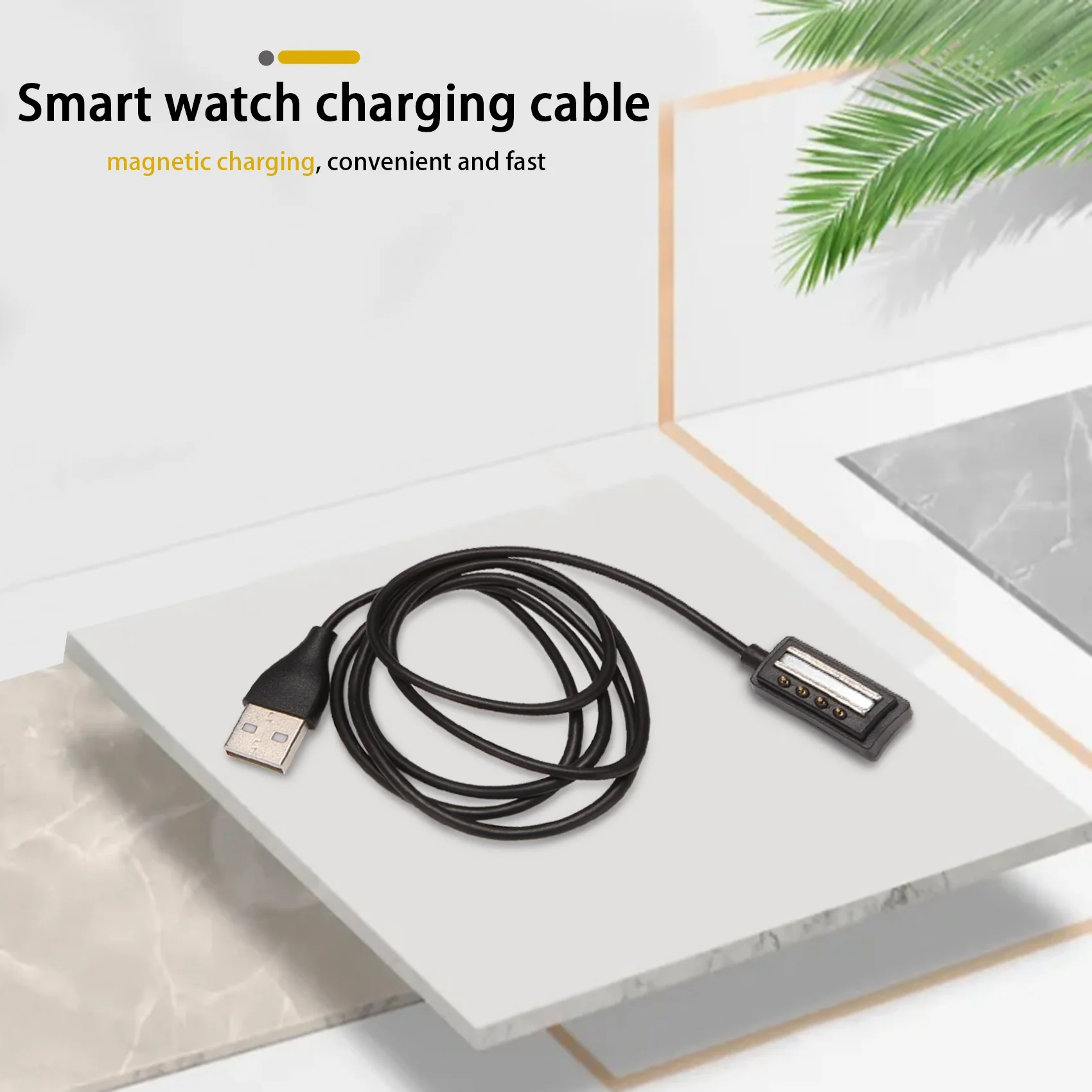 A92Z Magnetic USB Charging Power Cable For Suunto 9/ Spartan Ultra/Spartan Ultra HR/Spartan Sport/Spartan Sport HR (3.3Ft/100 Cm