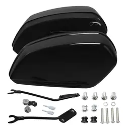Gloss Black Saddlebags Bags Docking Hardware Kits For Harley Softail Low Rider ST FXLRST 2022-2024