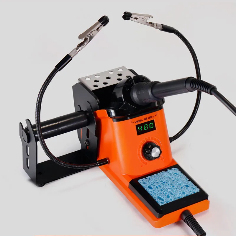 220V 60W YIHUA 926LED-III 손을 돕는 디지털 납땜 인두 역 정확한 온도 조정 가능한 DIY 납땜 장비