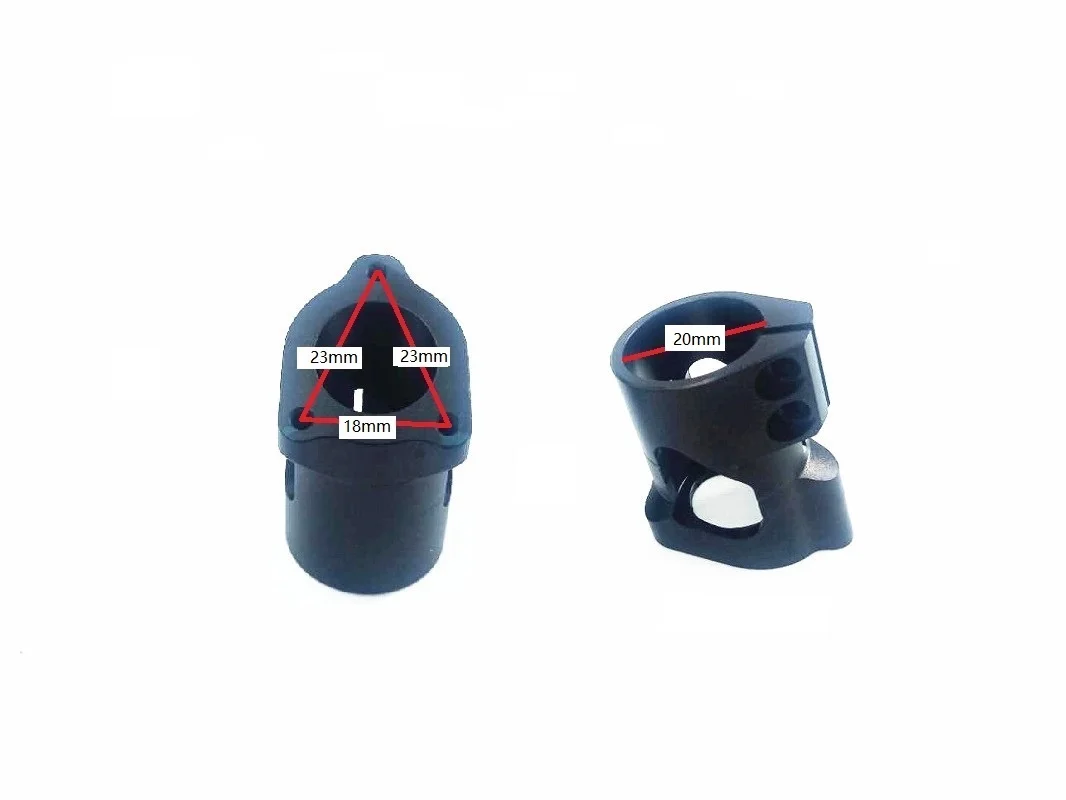 The upgraded aluminum alloy multi-axis tripod fixed connection seat is suitable for 20mm carbon tube aerial photo plant protecti