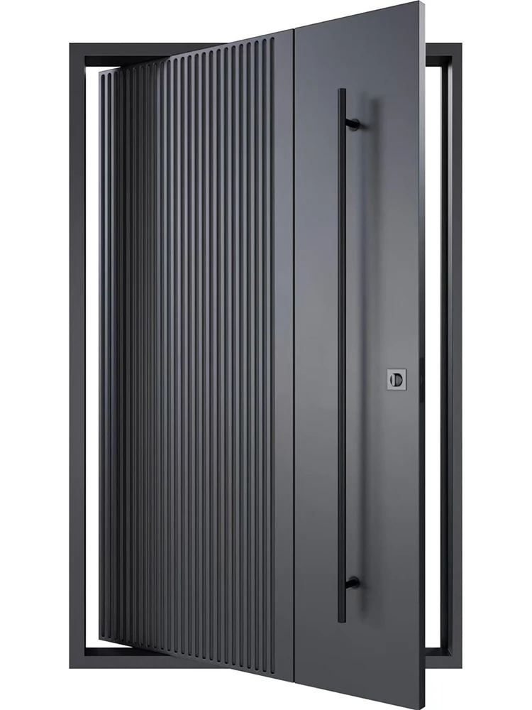 

Entry Entrance Doors Main Gate Front Exterior Pivot Casement Door Security Villa House Door Aluminum Home Decor Custom