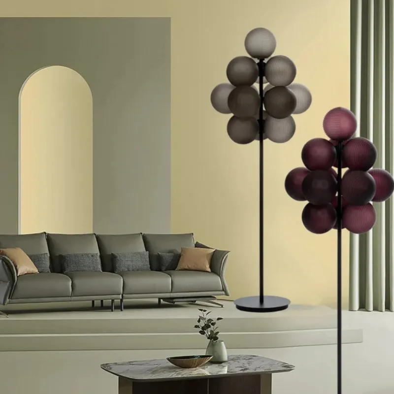 2026 Nordic Postmodern Grape Ball Pendant Light Bedroom Restaurant Fashionable And Creative Bubble Ball Glass Ball Pendant Light