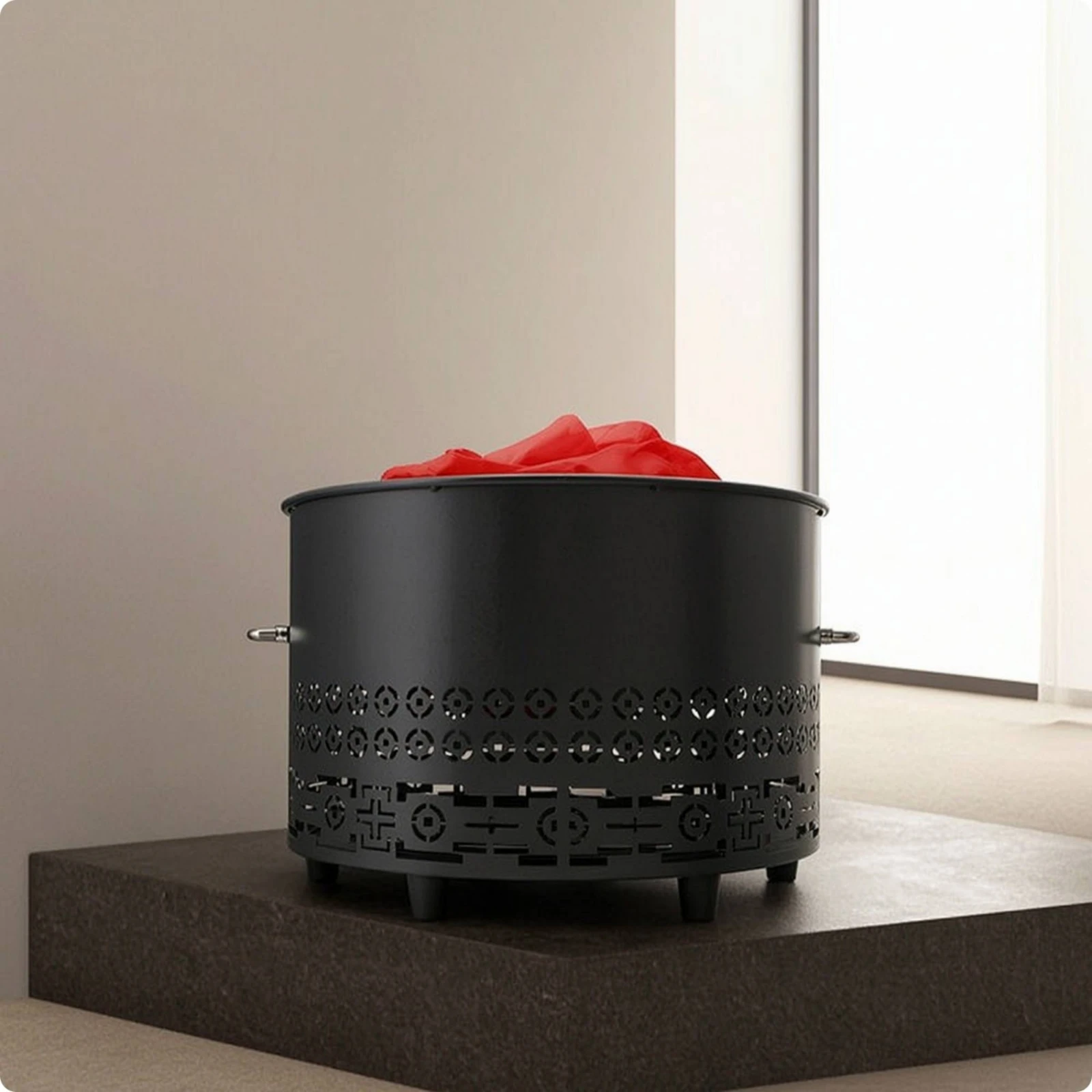 LED Flame Light with Metal Base Decorative Simulated Flame Light Faux Fire Lamp Stable Flickering for Clubs, Lounges