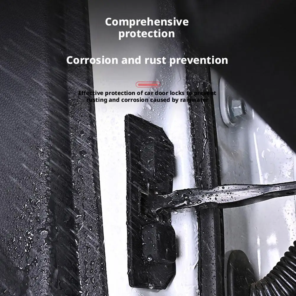 

НОВЫЕ 4 шт. универсальные водонепроницаемые самоклеящиеся силиконовые амортизирующие накладки на двери автомобиля G1B8