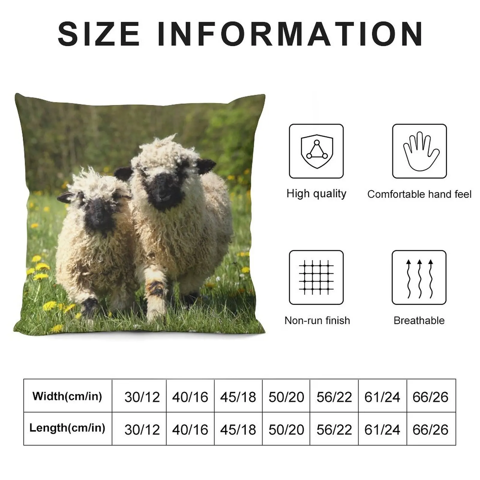 Valais black-nosed sheep Throw Pillow Throw Pillow Cushion Child Sofa Decorative Covers Decorative Sofa Cushions pillow