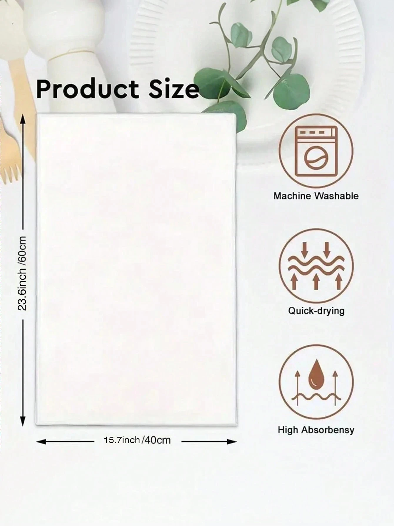 2pcs "Always Be Mine" Love Heart Ultra-Soft Kitchen Towel, 2D Print, All-Season, Quick-Dry Napkin/Hand Towel, Couple Decor Gift