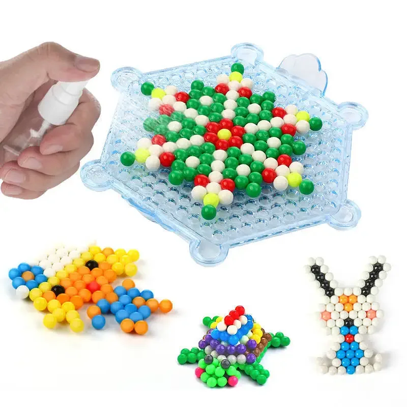 36 สีลูกปัดปริศนาคริสตัลสี Aqua DIY ฟิวส์ Hama ลูกปัดสเปรย์บอลเกม 3D Handmade Perler Beados ของเล่นเด็ก
