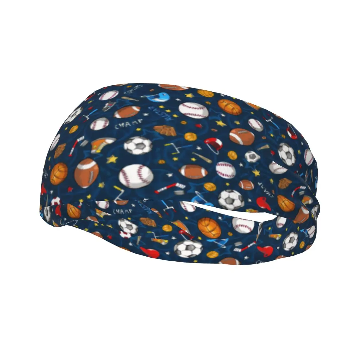 Sports Headband Portable Hair Band Sport Basketball Baseball Football Champ Gloves Hair Wrap Brace Running Exercising Sweatband
