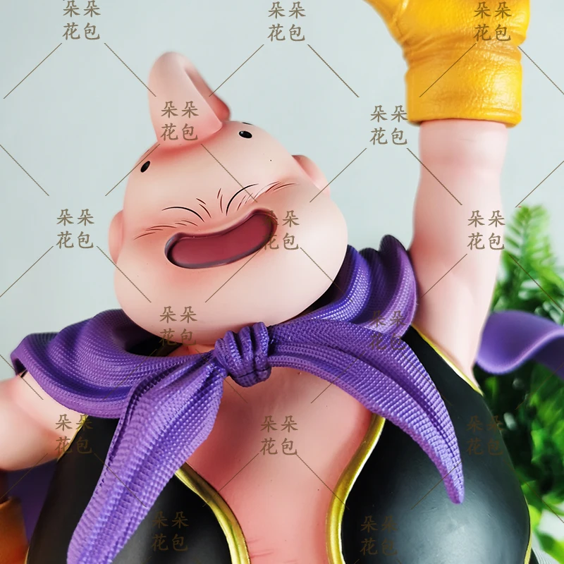 

Dragon Ball Generic Majin Buu Double Head Double Hand GK Statue 32cm Anime Collectible Model Desk Decoration For Anime Fans Gift