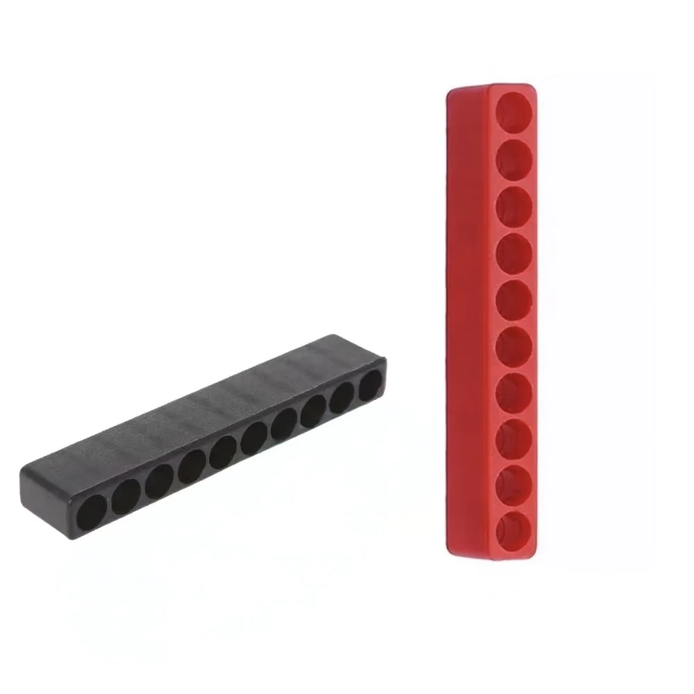 10 Holes Screwdriver Bit Holder Storage Soft Rubber Organizer 1/4 Inch Hex Screwdriver Head Drill Bit Stand Case Power Tool