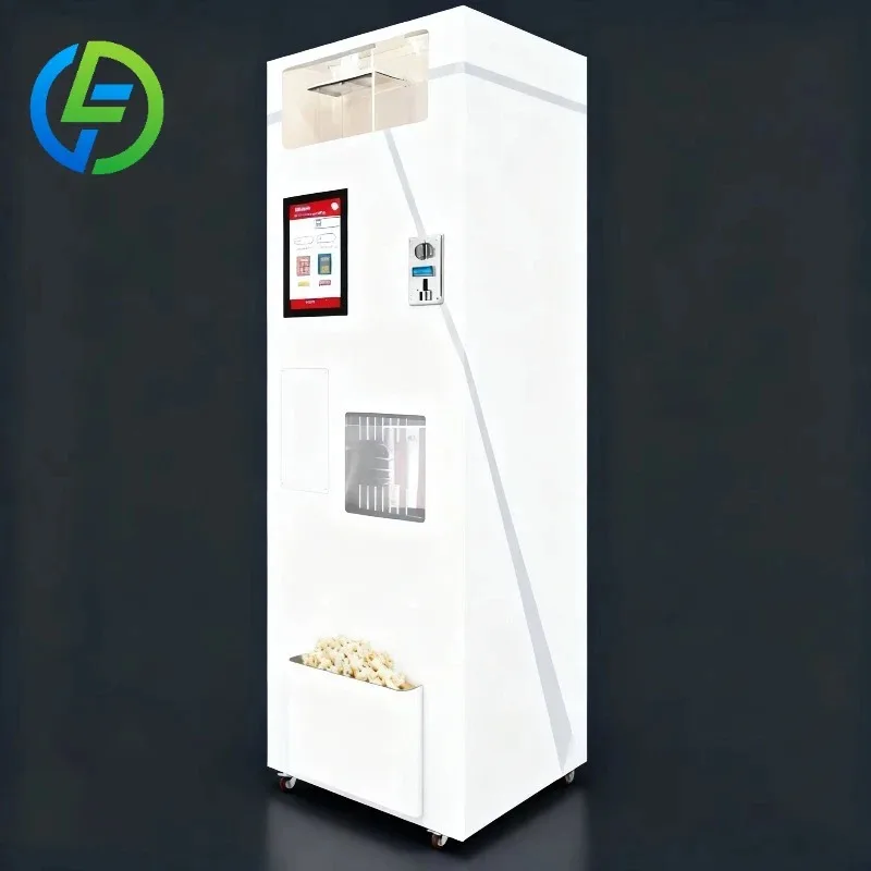 Customized Fast Delivery Popcorn Vending Machine With Unmanned Features Automatic Popcorn