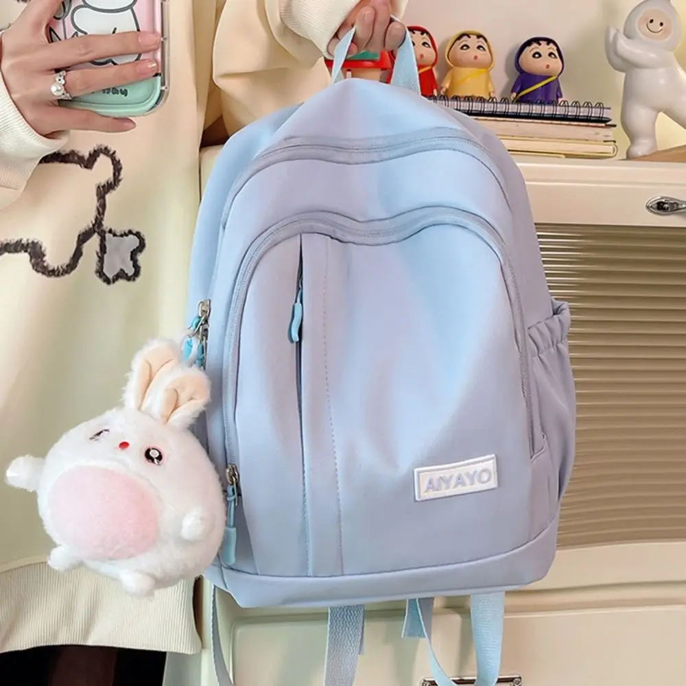 Mochilas escolares impermeables para estudiantes, mochilas para escuela secundaria con múltiples bolsillos, Color caramelo, gran capacidad, bolsos de hombro para adolescentes y niñas