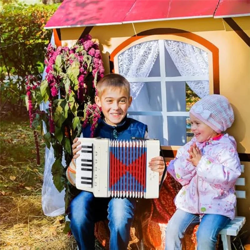 

17 Keys 8 Bass Accordion Children's Educational Musical Instrument For Students Beginners