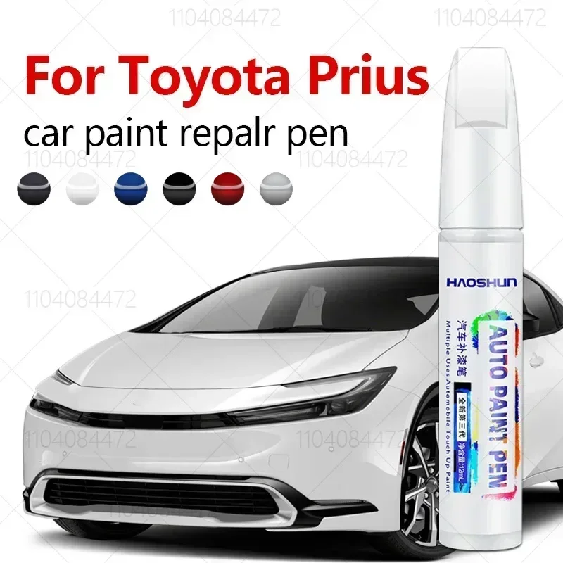 For TOYOTA Prius  1997-2025  NHW20 ZVW30 ZVW50 ZVZ10 Paint Repair Pen Touch Up Scratch Remover DIY Auto Accessories Black White