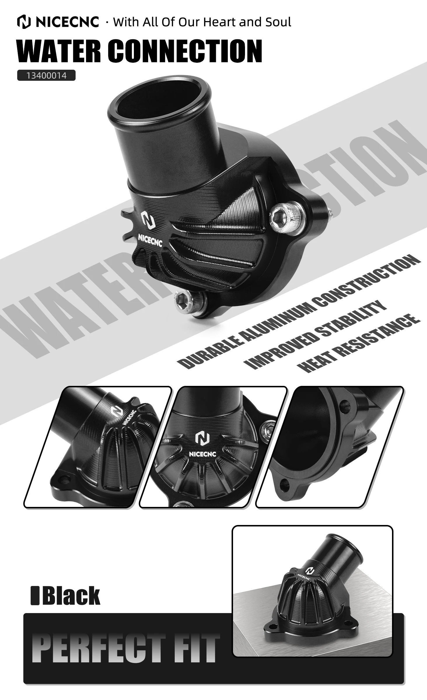 (EU-Lager) Thermostatgehäuseabdeckung Kühlerschlauch-Set für KTM 890 Adventure /R 790 Adventure /R Husqvarna Norden 901 /Expedition – Detail 1