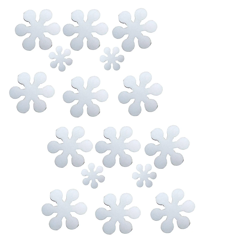 

16 Pcs Snowflake Design Sticker Sticker Non Slip Snowflake Design Home Decor PEVA PU Material Long Lasting Smooth Surface