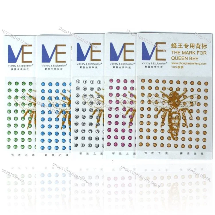2025 Queen Bee Marking Numbers Round Tags ID Number Tags for Bee Queen Marker Identification