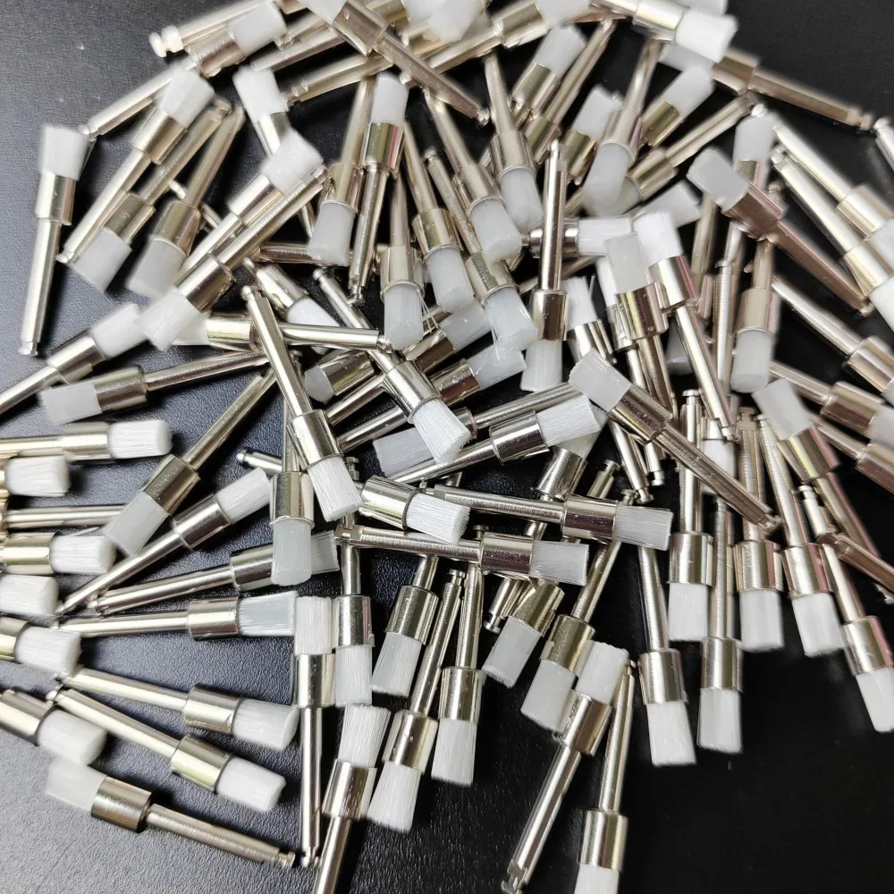 100PCS Disposable Prophy Brushes, Nylon Bristle Teeth Whitening Polisher for Professional Dental Cleaning & Polishing view 6