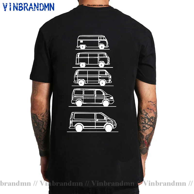 Homme T Shirt Summer Men Tee Shirt Transporters Campers In Disguise T Shirt T4 Tag Van Tops Geschenk Fur Vater T-shirt Teenagers