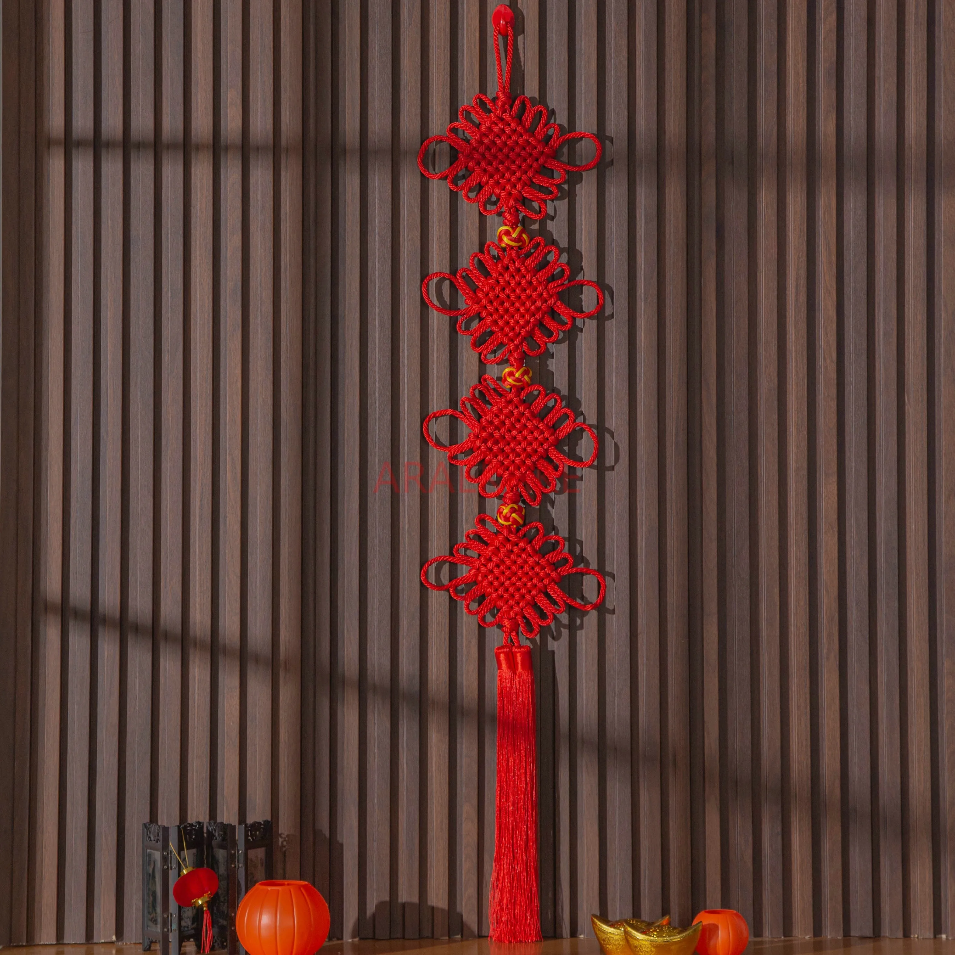 Colgante de nudo chino, puerta de entrada grande para sala de estar, nudo chino, celebración de Año Nuevo, nueva decoración de pared para el hogar