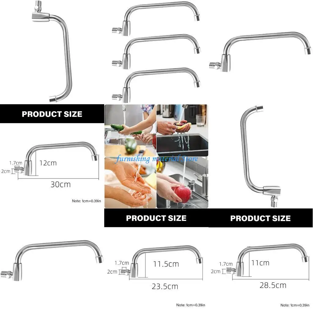 Y5GD صنبور المطبخ الفولاذ المقاوم للصدأ مع قاعدة تدوير 360 درجة الدورية بالوعة المطبخ صنبور ترقيات المطبخ الحنفية متعددة #1
