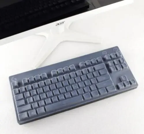 Película protetora de capa de teclado de silicone transparente transparente para teclado de jogos Logitech G Pro