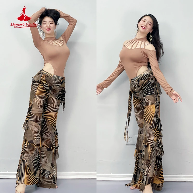 Belly Dance Costume for Women Bellydace Cheap Clothes Long Sleeves Top and Trousers 2pcs Girl\'s Oriental Bellydancing Tops