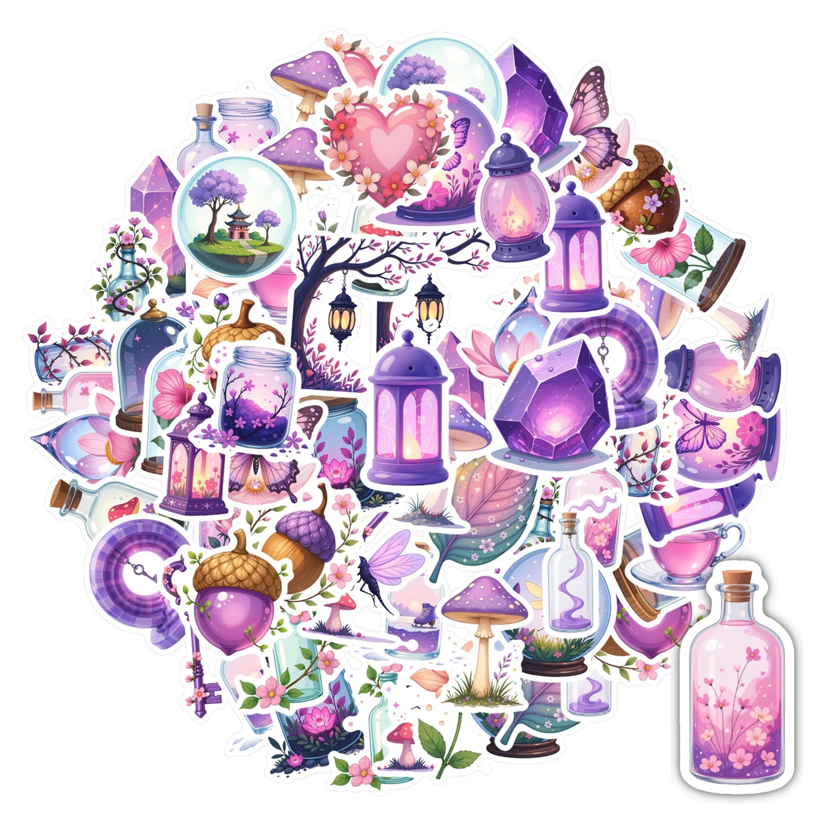 

35pcs-70pcs Fantasy Fairy Tale Stickers Whimsical DIY Stickers Stickers For Guitar Laptop Helmet Skateboard
