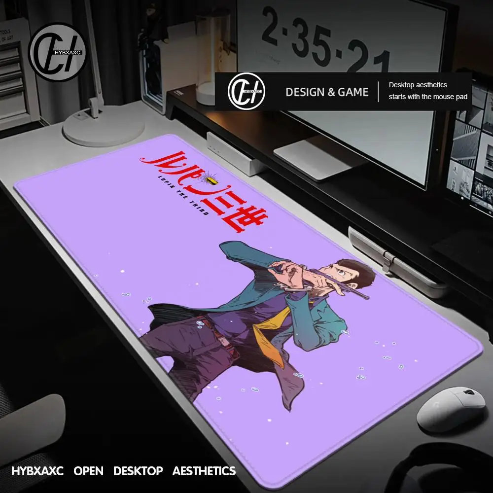 لوحة ماوس لوبين الثالثة لطيفة عالية الدقة لوحة مكتب ممتدة لوحة مفاتيح الألعاب كبيرة 100 × 50 سم XXL لوحة ماوس HYBXAXC