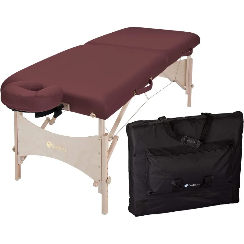 Portable Massage Table HARMONY DX – Foldable Physiotherapy/Treatment/Stretching Table, Eco-Friendly Design, Hard Maple