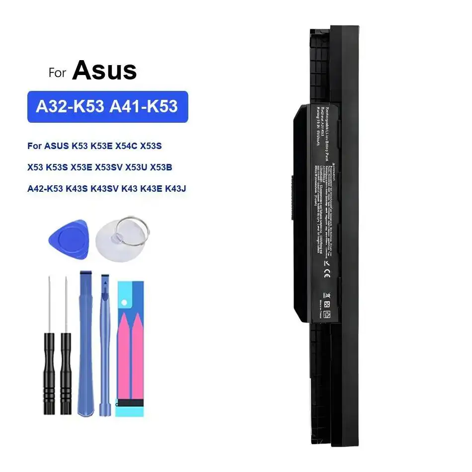 

Battery A32-K53 A41-K53 5200Mah For Asus K53 K53E X54C X53S X53 K53S X53E X53SV X53U X53B A42-K53 K43S K43SV K43 K43E K43J