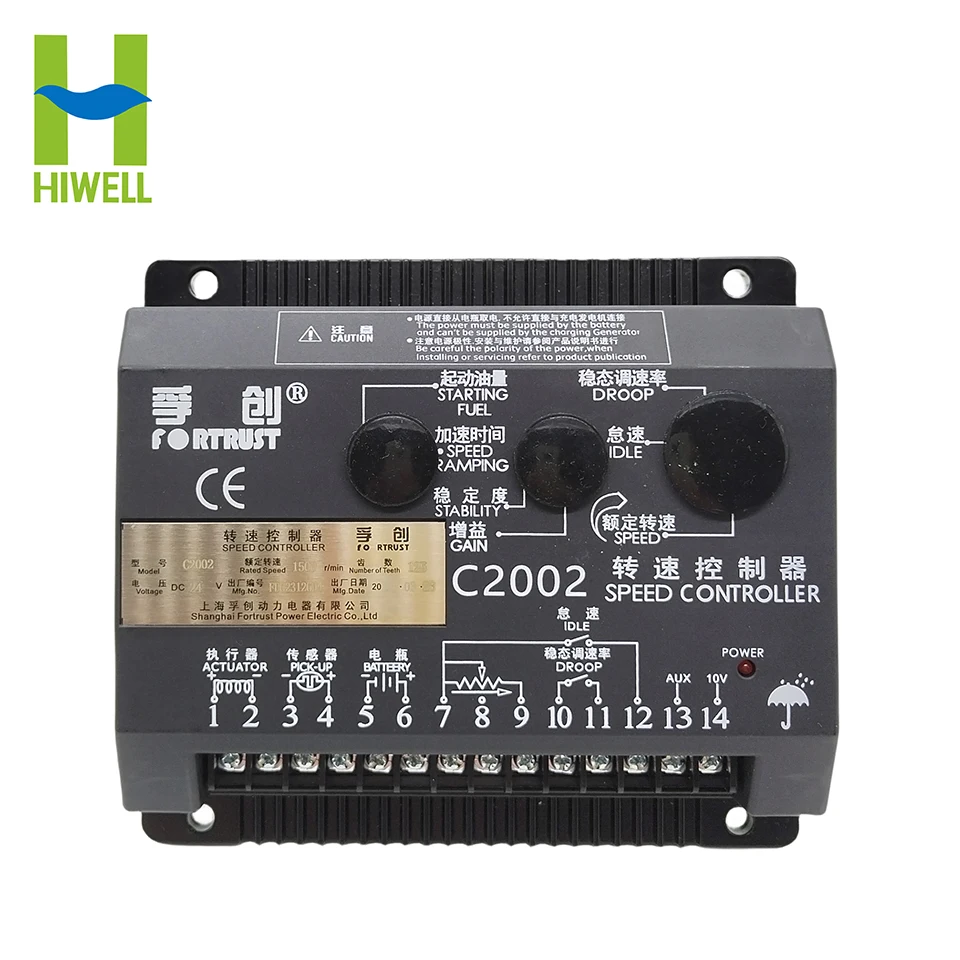 Fortrust C2002 Engine Speed Governor Speed Controller Unit DC Motor Intelligent Board Diesel Genset Part