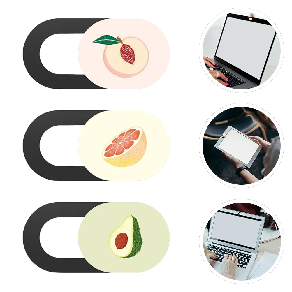 

3Pcs Webcam Privacy Covers Ultra Thin Slide Laptop Mobile Protector Anti-Hacking Laptop Cover Slide