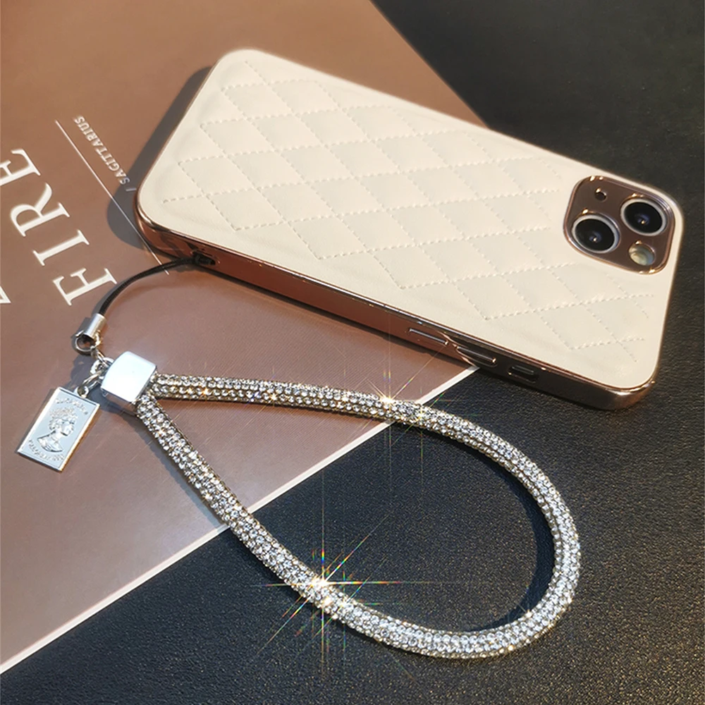 New Universal Phone Lanyard Mobile Phone Glitter Anti-Lost Lanyard Strap Necklace Cord Phone Safety Tether For IPhone 14 ProMax