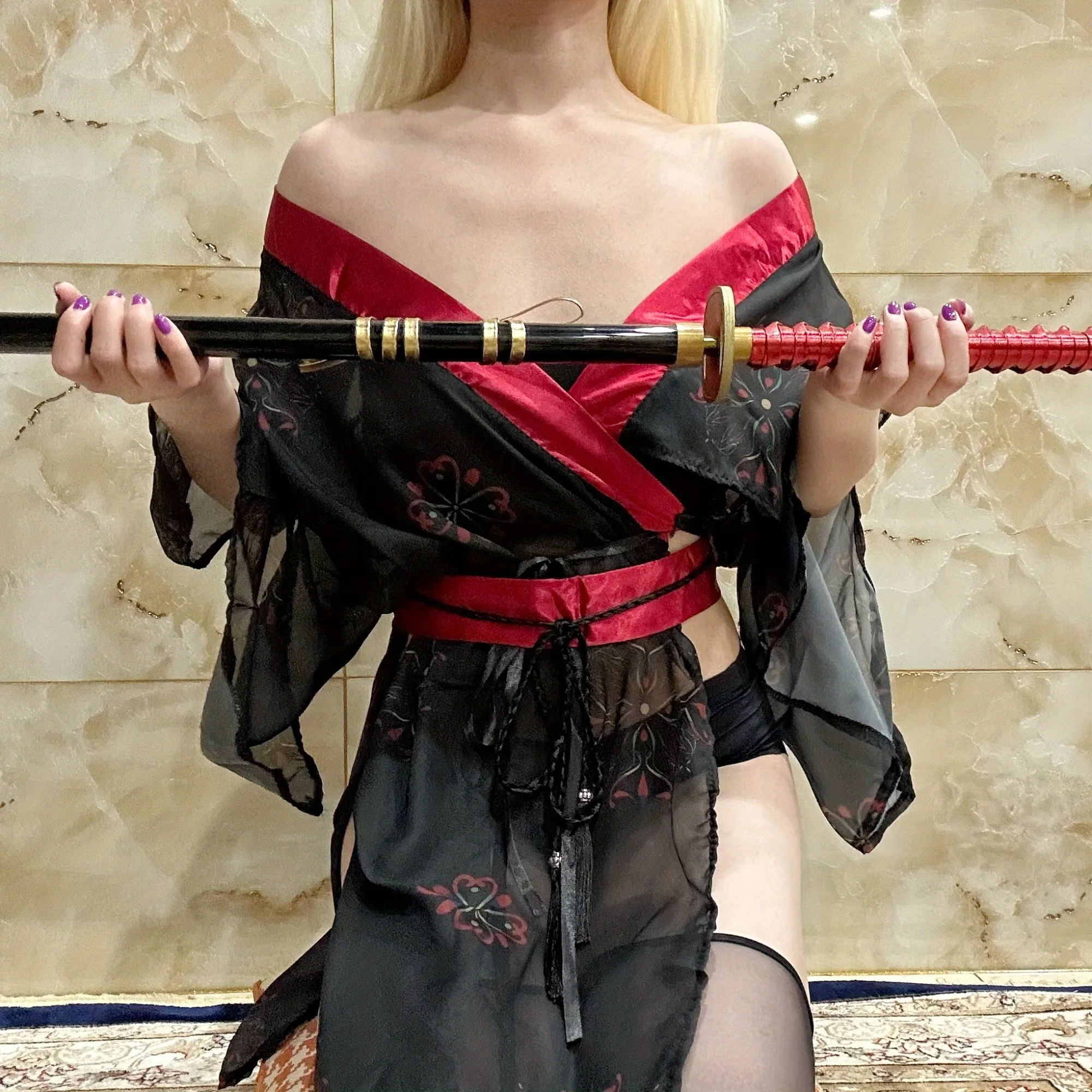 39.3inch Jujutsu Kaisen Okkotsu Yuta Houten Katana Zwaard Sabel Originele Samurai Sabel Ninja Mes Cosplay Accessoires Prop Speelgoed