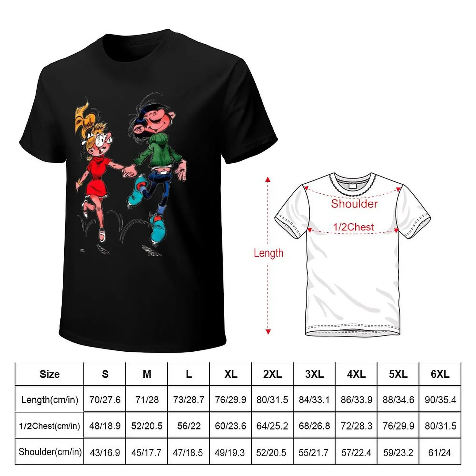 Gaston lagaffe T-Shirt Thanksgiving Day Tee Top