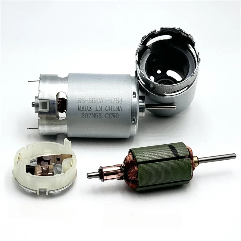 RS-555VC-3754/85 Carbon Brush Motor DC 6V-24V 9000RPM Low Noise for Massage Stick/ Hair Dryer/ Hot Air Gun/ Toy Car Boat Model