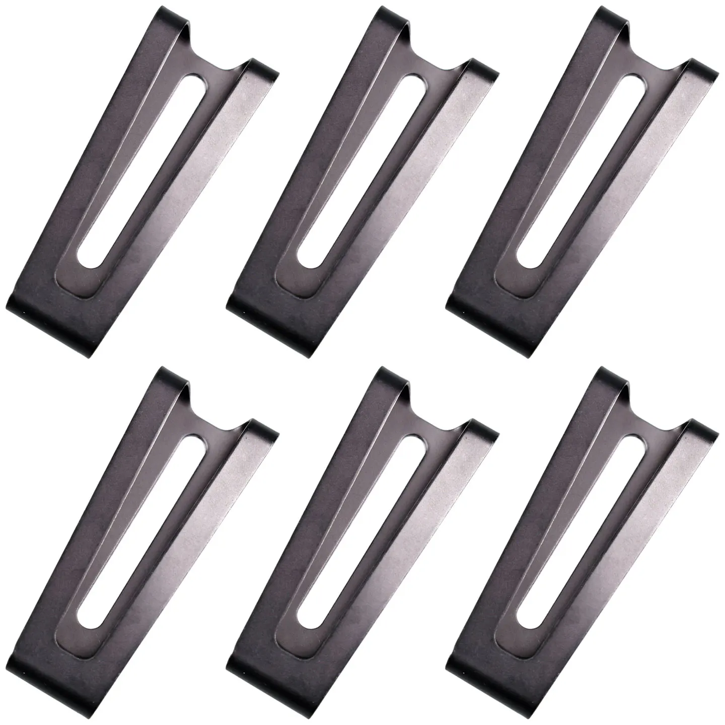 Black Anti Lost Kydex Sheath Holster Pouches Scabbard Belt Clip Waist Loop Clamp Buckle Stainless Steel  With Mounting Hardware