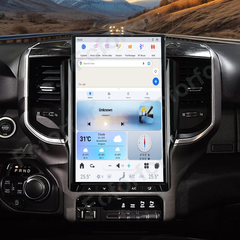 

14.4 Inch Carplay Android 13 For Dodge RAM 2019-2023 Vertical Style Car GPS Navigation Multimedia Player Radio Tape