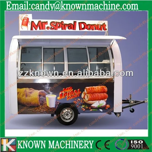 2023 food kiosk with rang hood with sliding windows with 2 sets big wheels