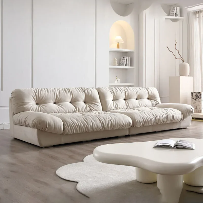 European Puffs Sofa Living Room Lounge Design Cloud 3 Seater Sofa Elegantes Apartment Modern Muebles Hogar Home Furniture