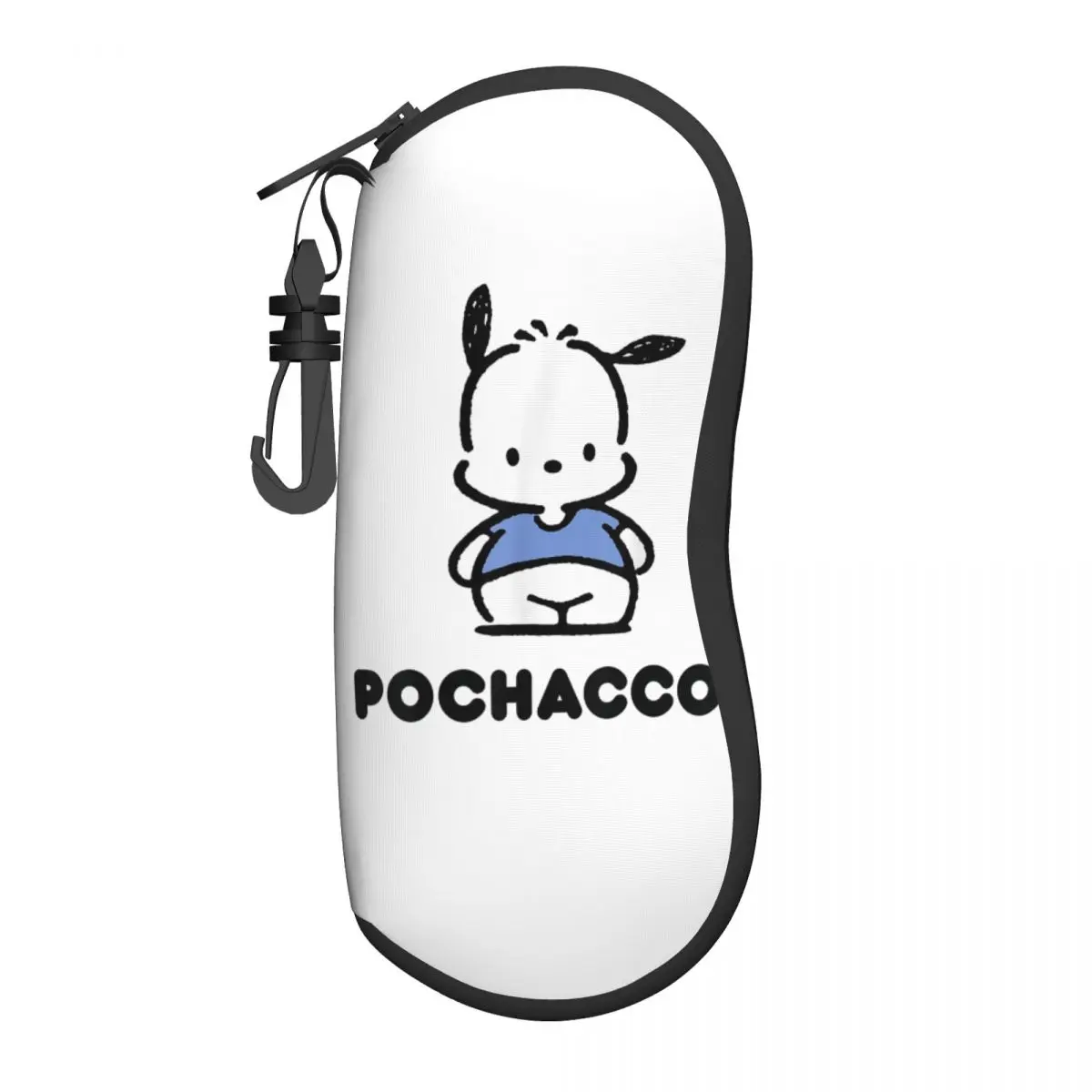 Pochacco Character Glasses Case Portable Zipper Sunglasses Storage Box Small Eyeglasses Box