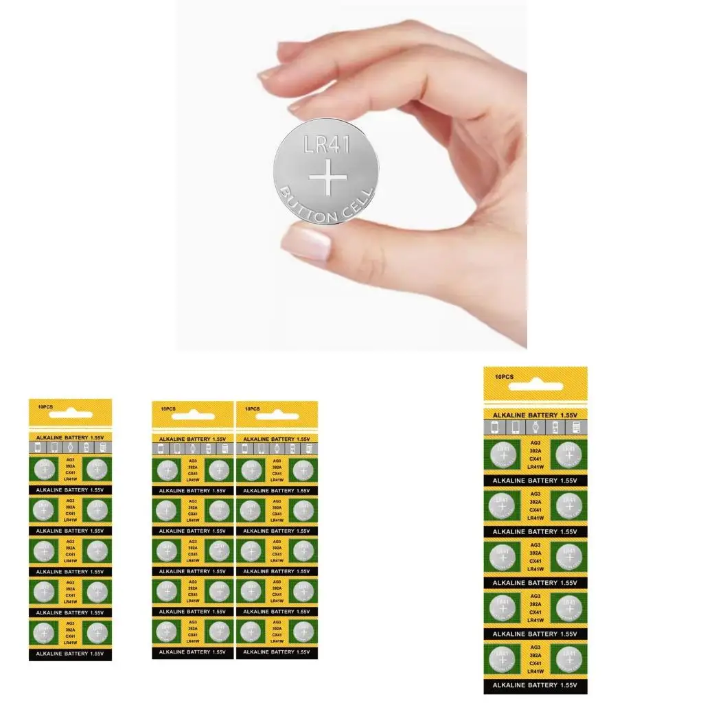  Multipacks AG3/736/LR41 Watch Battery Long Life Coin Cells Batteries 20pc/10pc