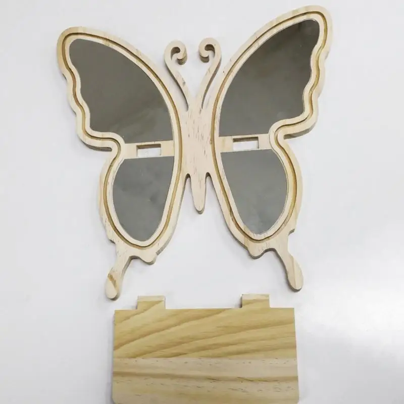 

Butterfly Wall Shelf Wall Mounted Floating Shelf with Acrylic Mirror for Kitchen,Living Room,Wall Storage Shelves B03E